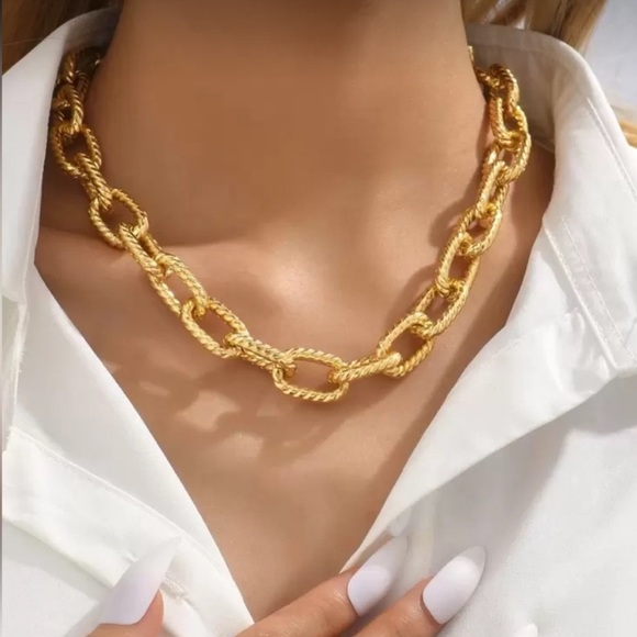 Anthropologie Jewelry - Lumiere Fine Gold Chain Necklace